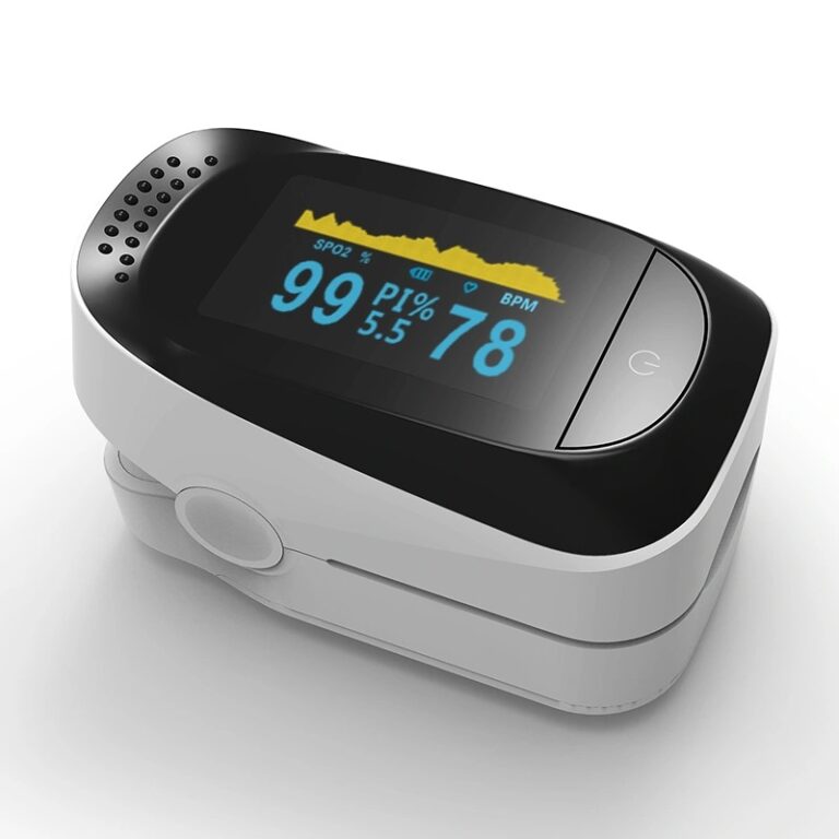 OxiCare Fingertip Pulse Oximeter, Oxygen Saturation Monitor, Pulse and