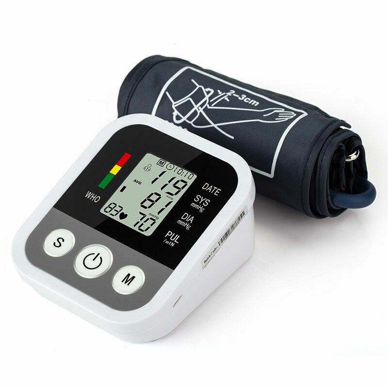 BrightSense Portable LED Wrist Blood Pressure Monitor - VystaMed