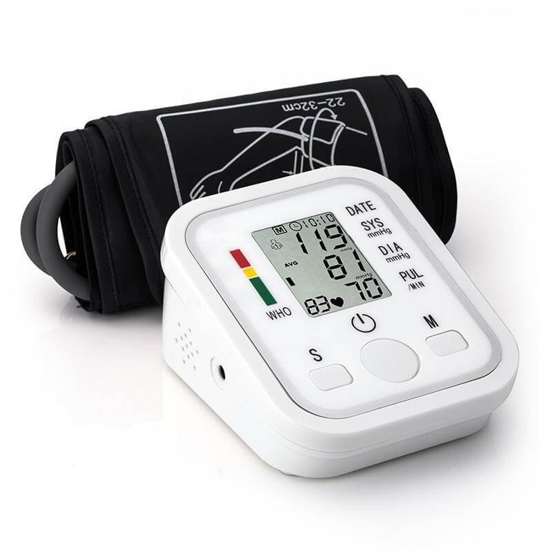 BrightSense Portable LED Wrist Blood Pressure Monitor - VystaMed